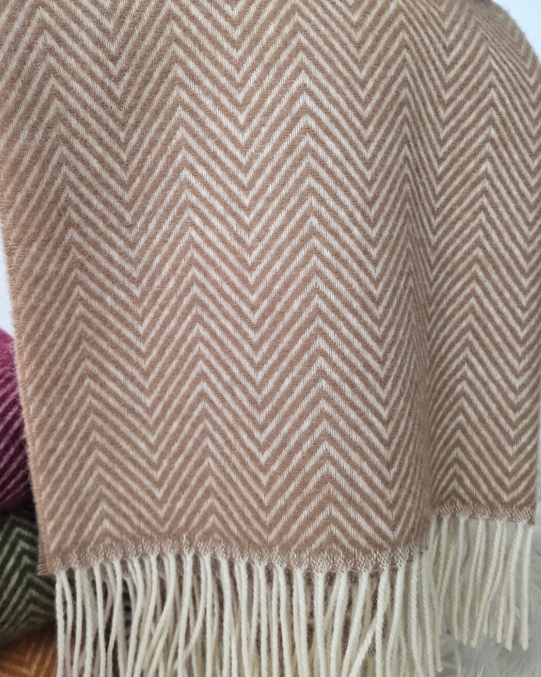Ullpledd 140 x 200 cm - Beige