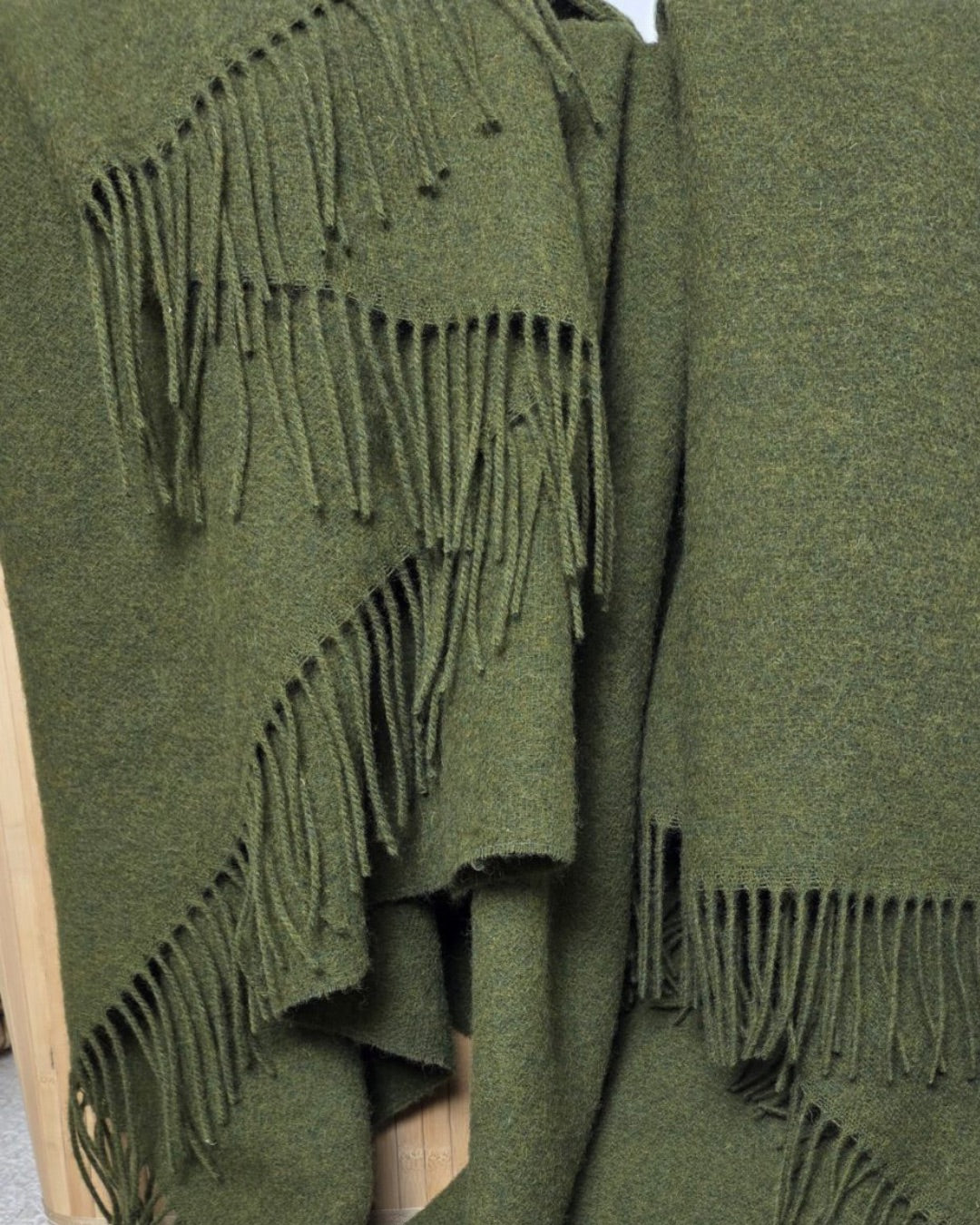 Ullpledd 140 x 200 cm – Grønn