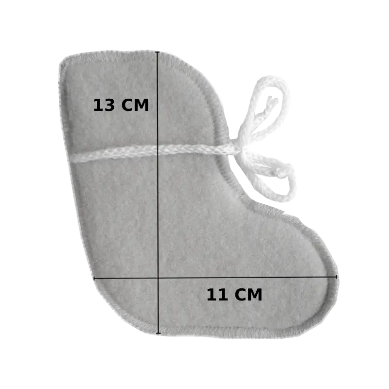 Babyfutter i ull – Beige (0–3 måneder)