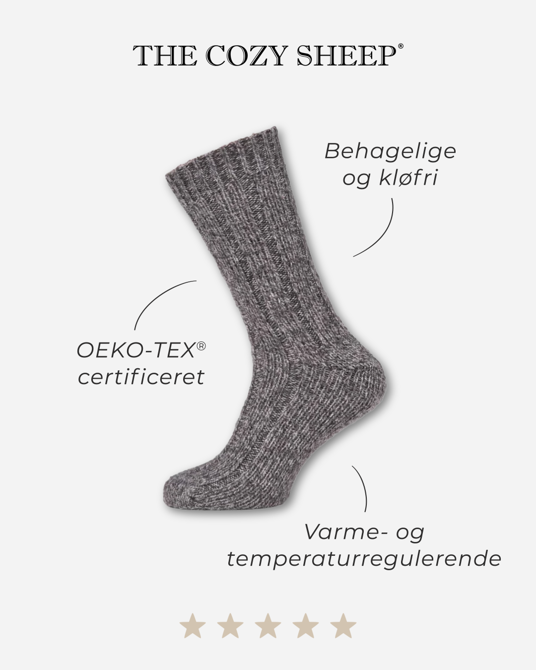 3 par tykke uldstrømper | Bland selv tilbud