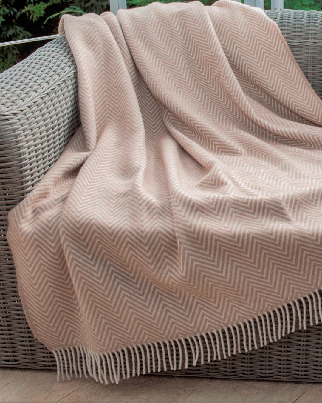 Ullpledd 140 x 200 cm - Beige