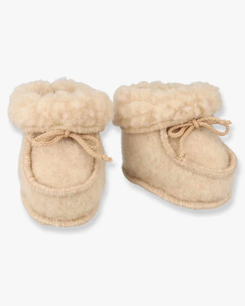 Babytøfler – Beige (3–6 måneder)