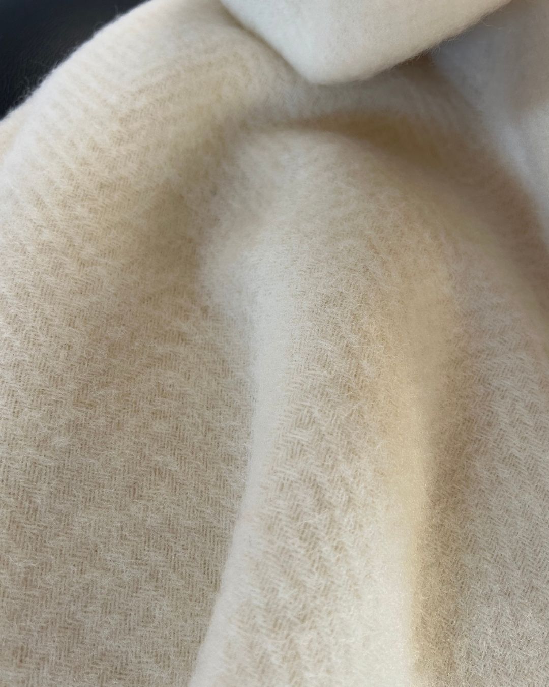 Uldplaid 140 x 200 cm - Creme - The Cozy Sheep